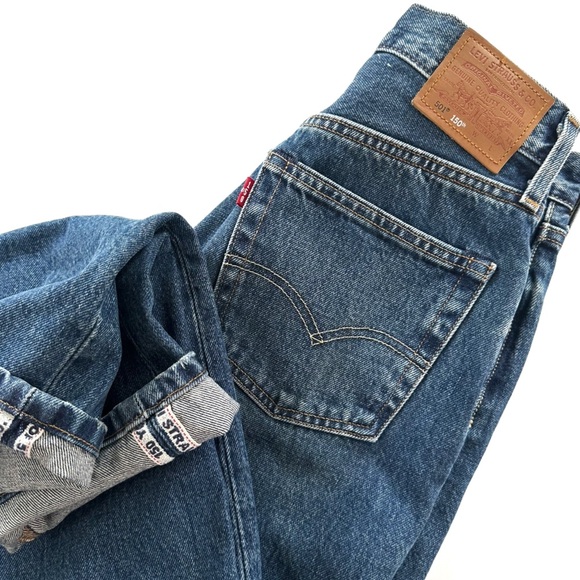 Levi’s Free People 150th Anniversary 501 Selvedge Button Fly Jeans Womens Sz 24 - Picture 1 of 13